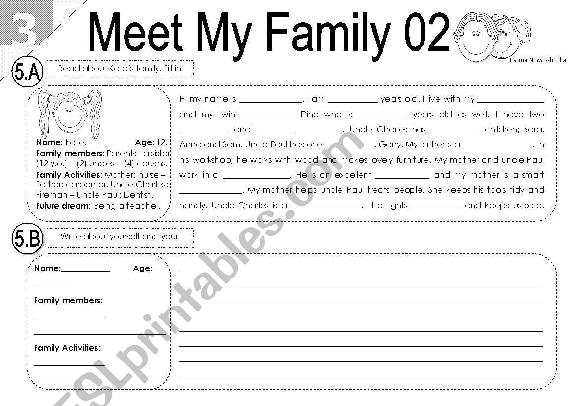 My Family 02 (3/3) worksheet