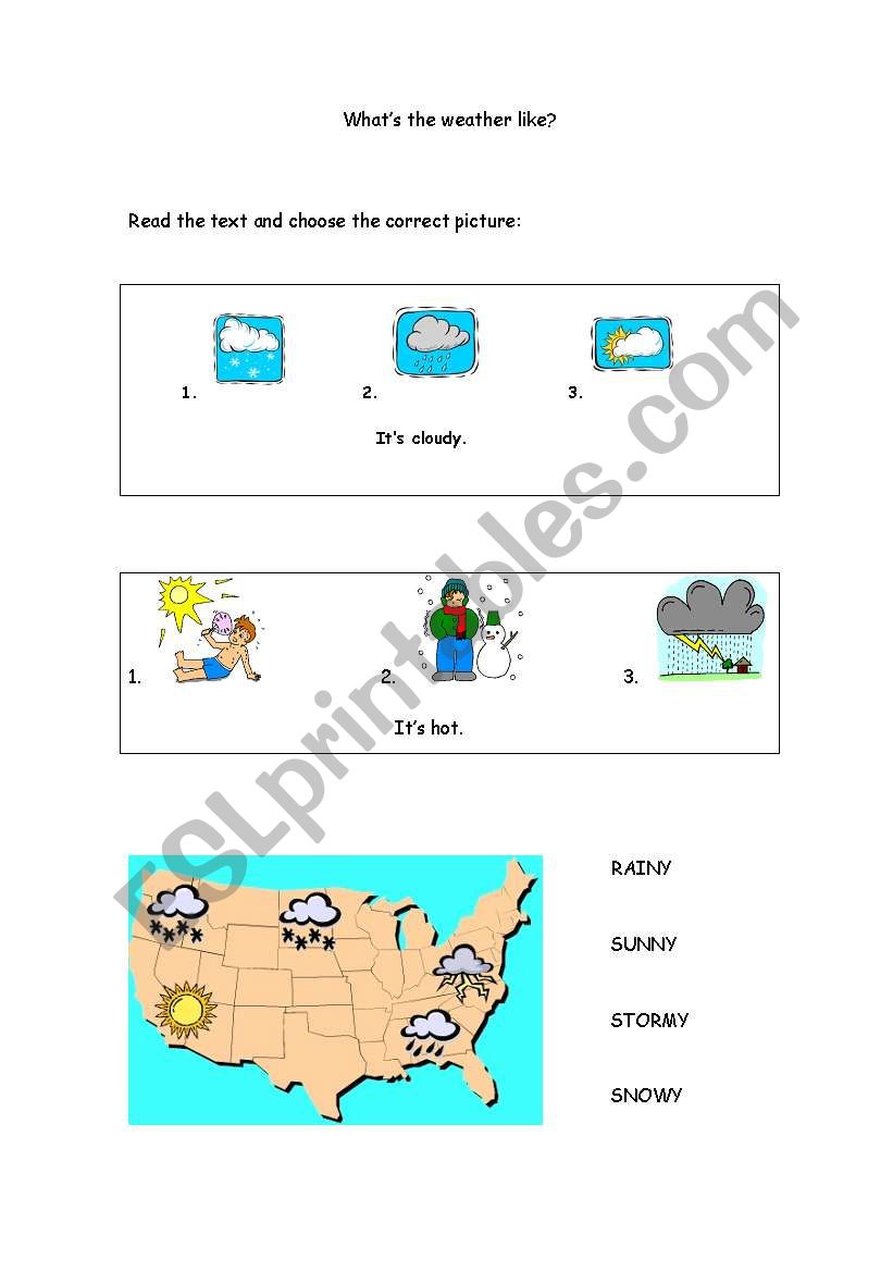  weather worksheet