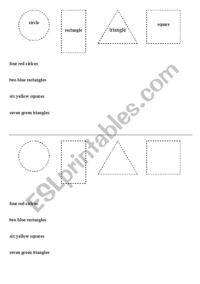 shapes worksheet