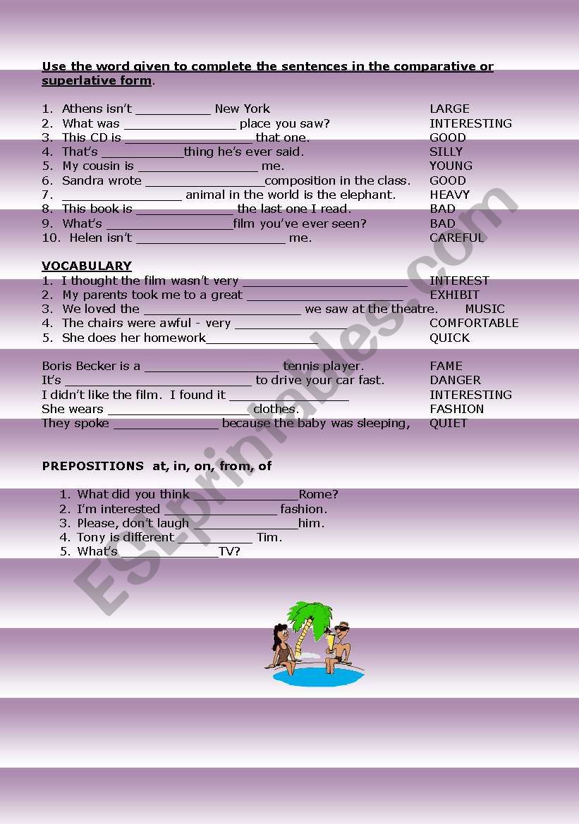 GRAMMAR worksheet