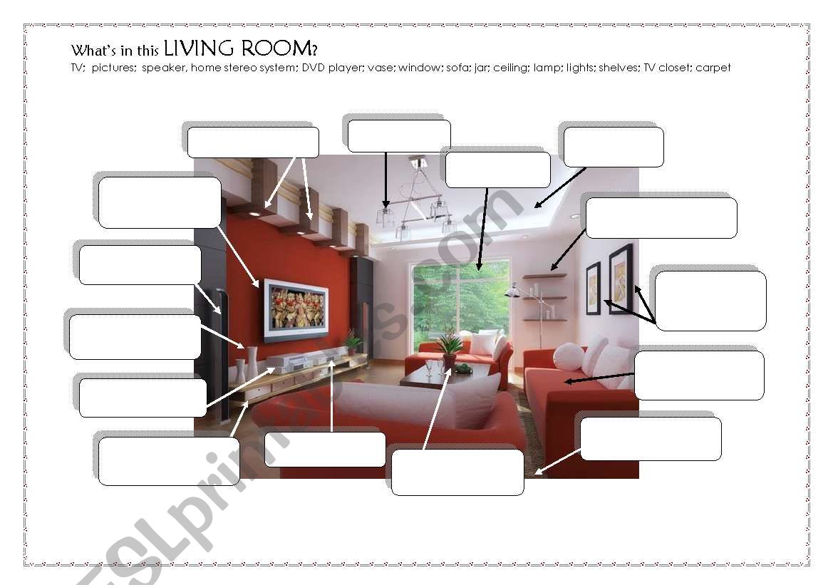 Living-room worksheet