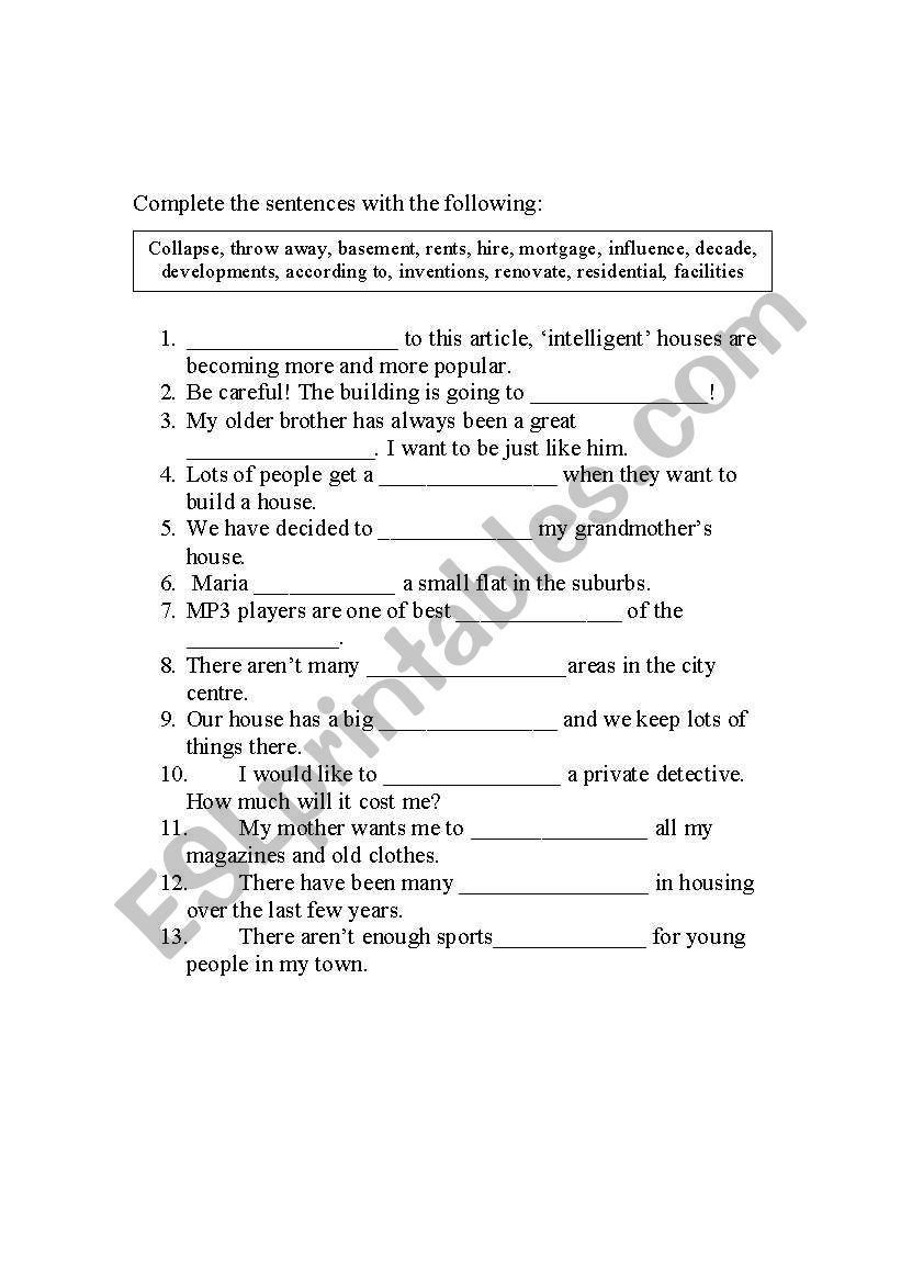 vocabulary quiz worksheet