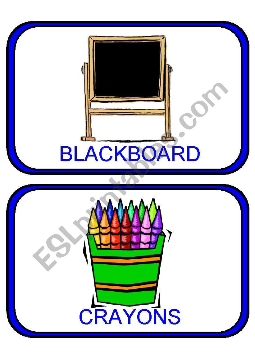 SCHOOL OBJECTS - flashcards 9-16