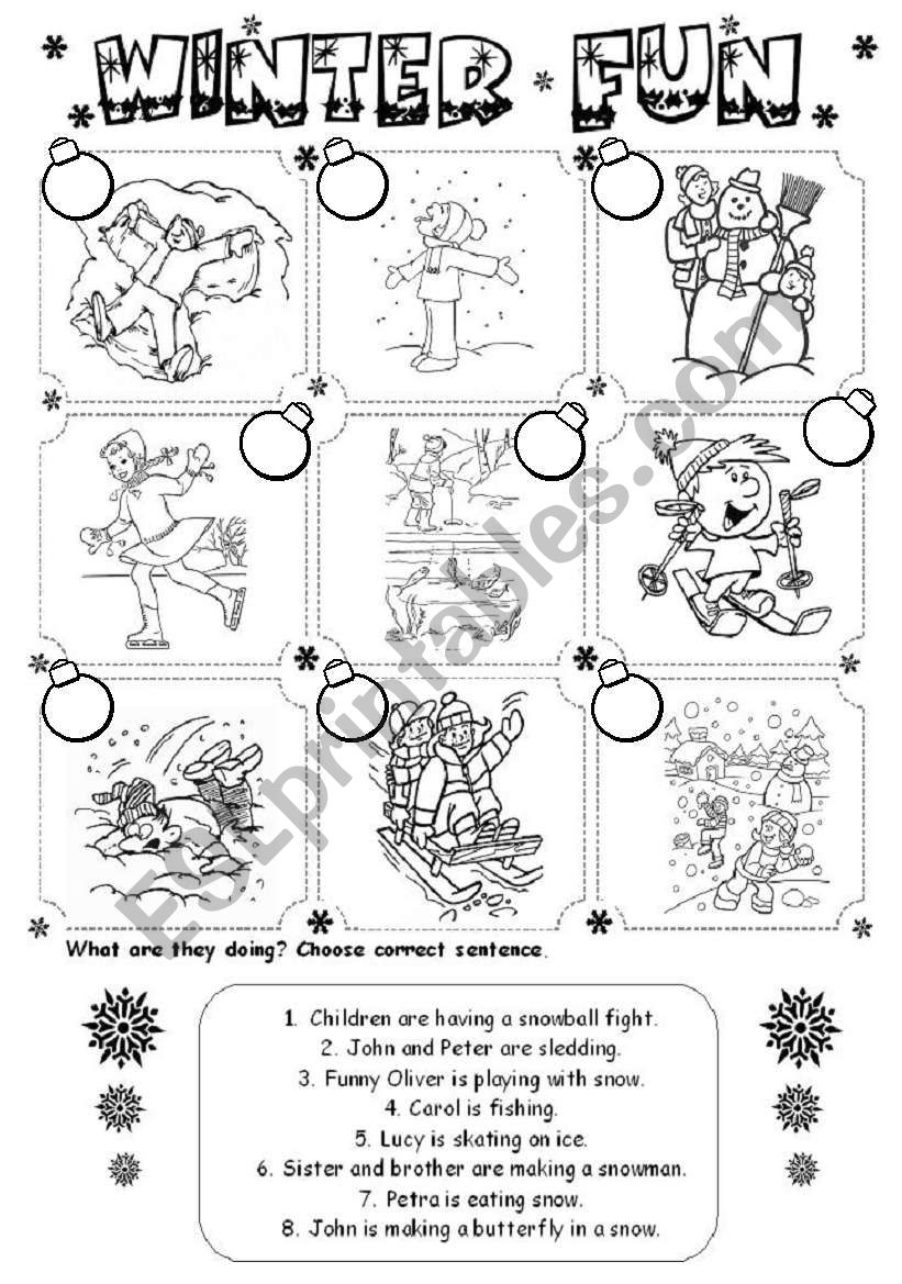 winter worksheet