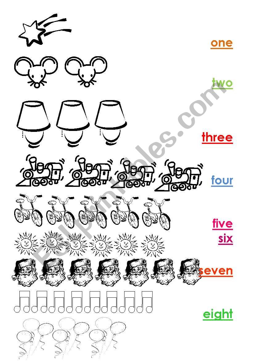 numbers worksheet