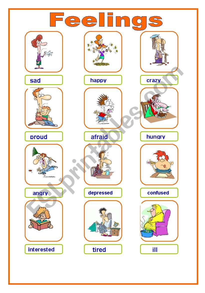 Feelings worksheet