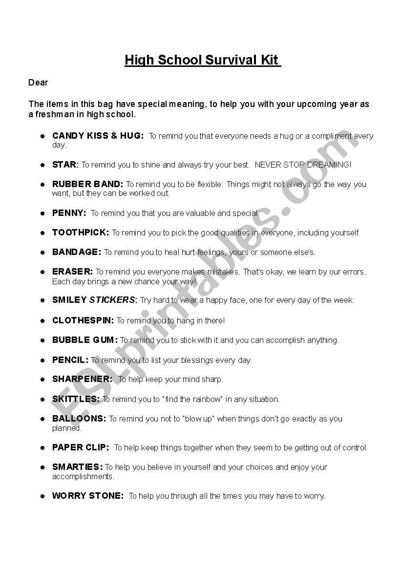 english-worksheets-high-school-survival-kit