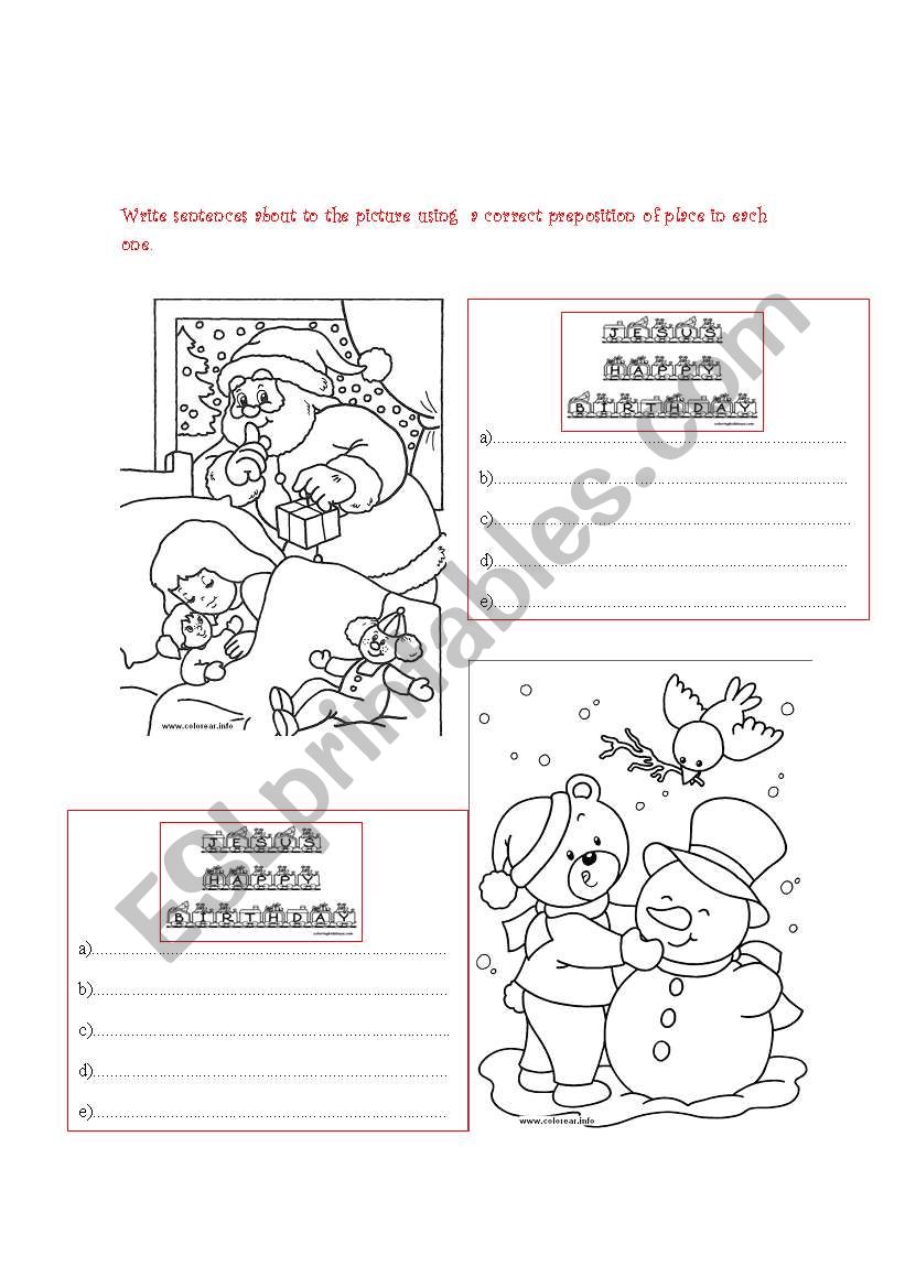 CHRISTMAS WORKSHEET worksheet