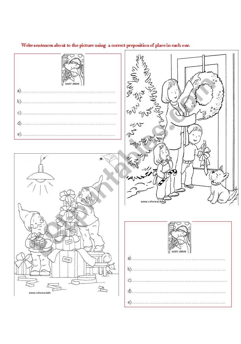 CHRISTMAS WORKSHEET worksheet