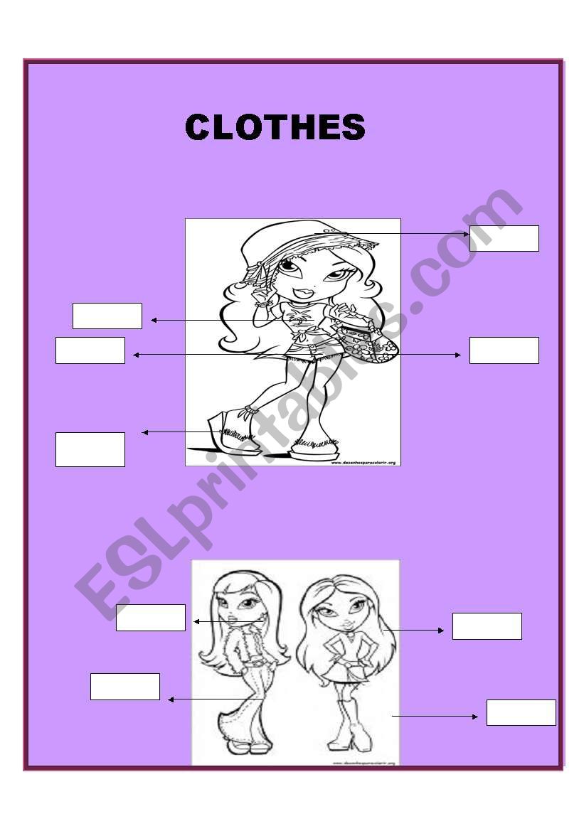 Clothes worksheet