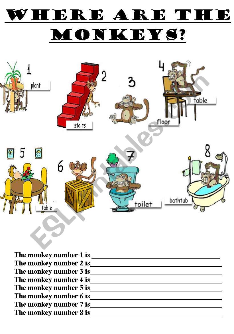 prepositions worksheet