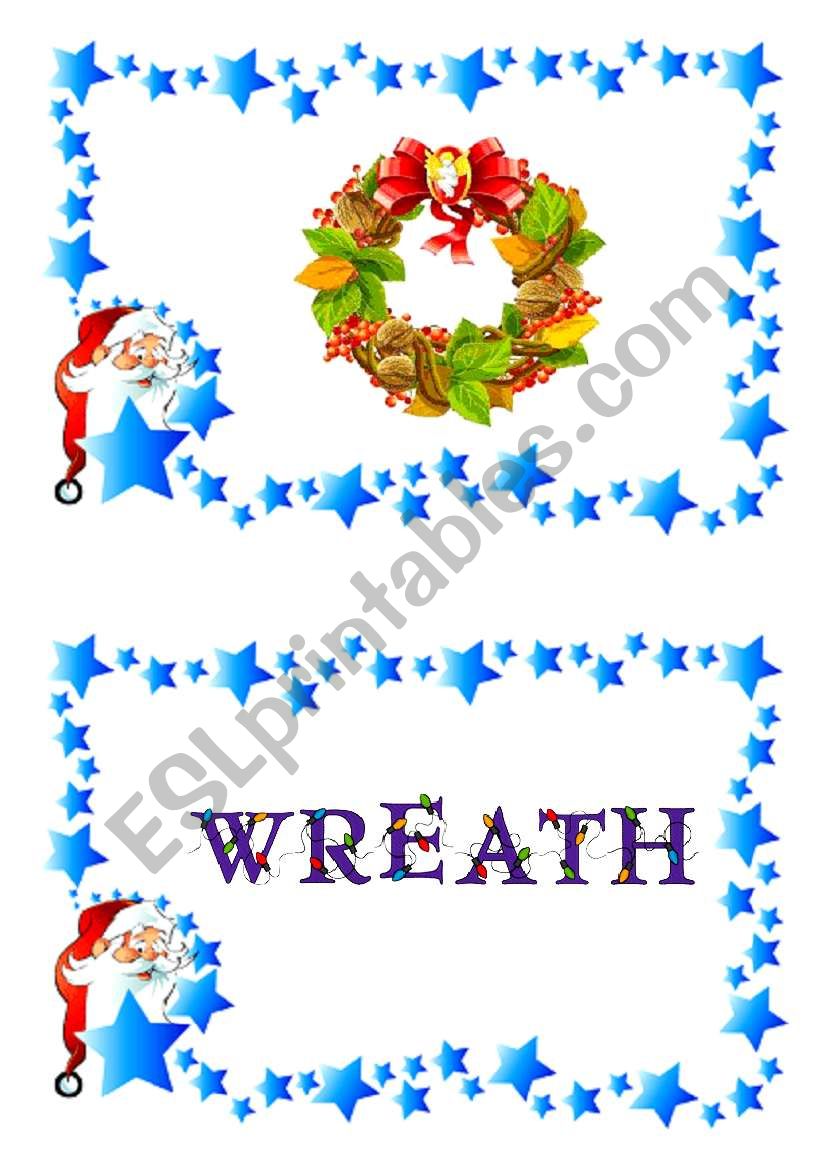 Christmas flash-cards and word-cards (6/12)
