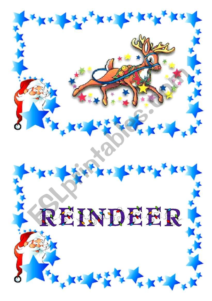 Christmas flash-cards and word-cards (8/12)