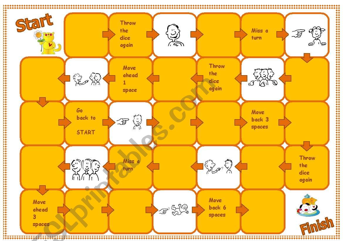 Boardgame Personal Pronouns worksheet