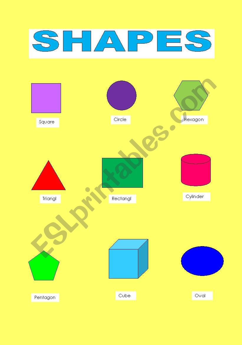 shapes worksheet