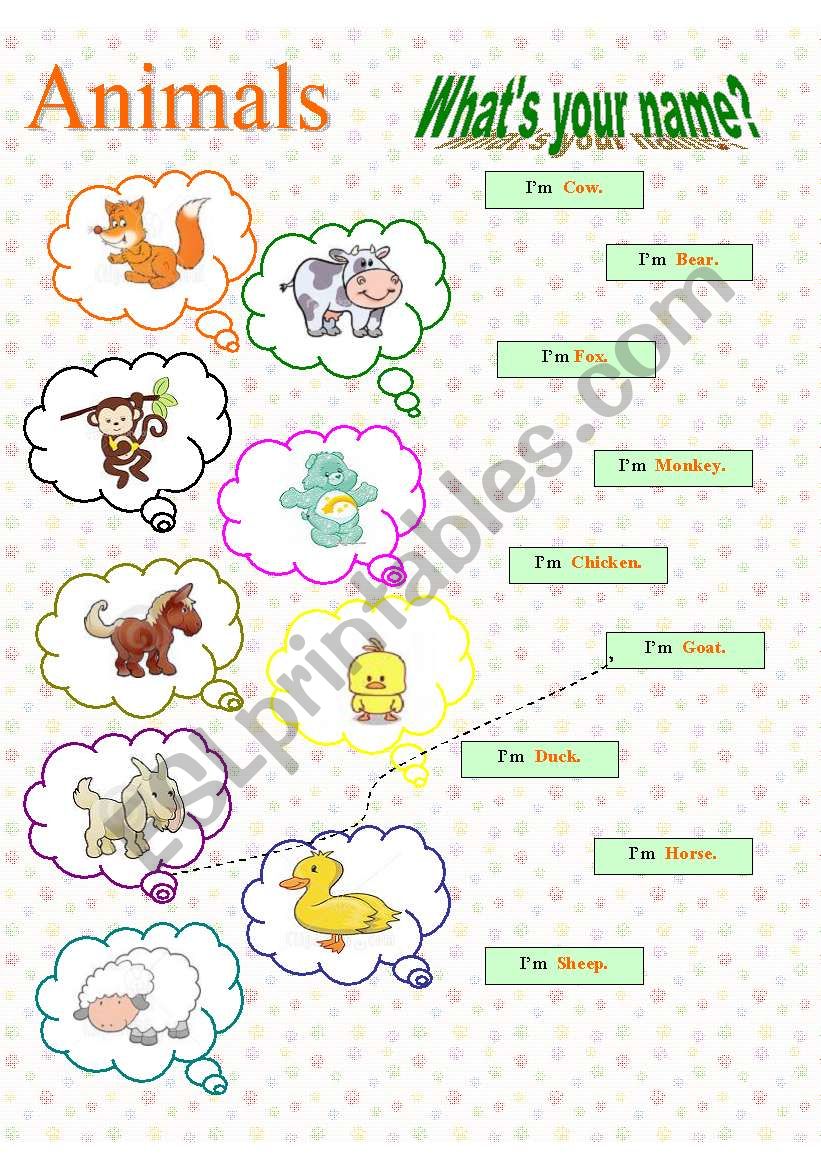 Whats your name? (2) worksheet