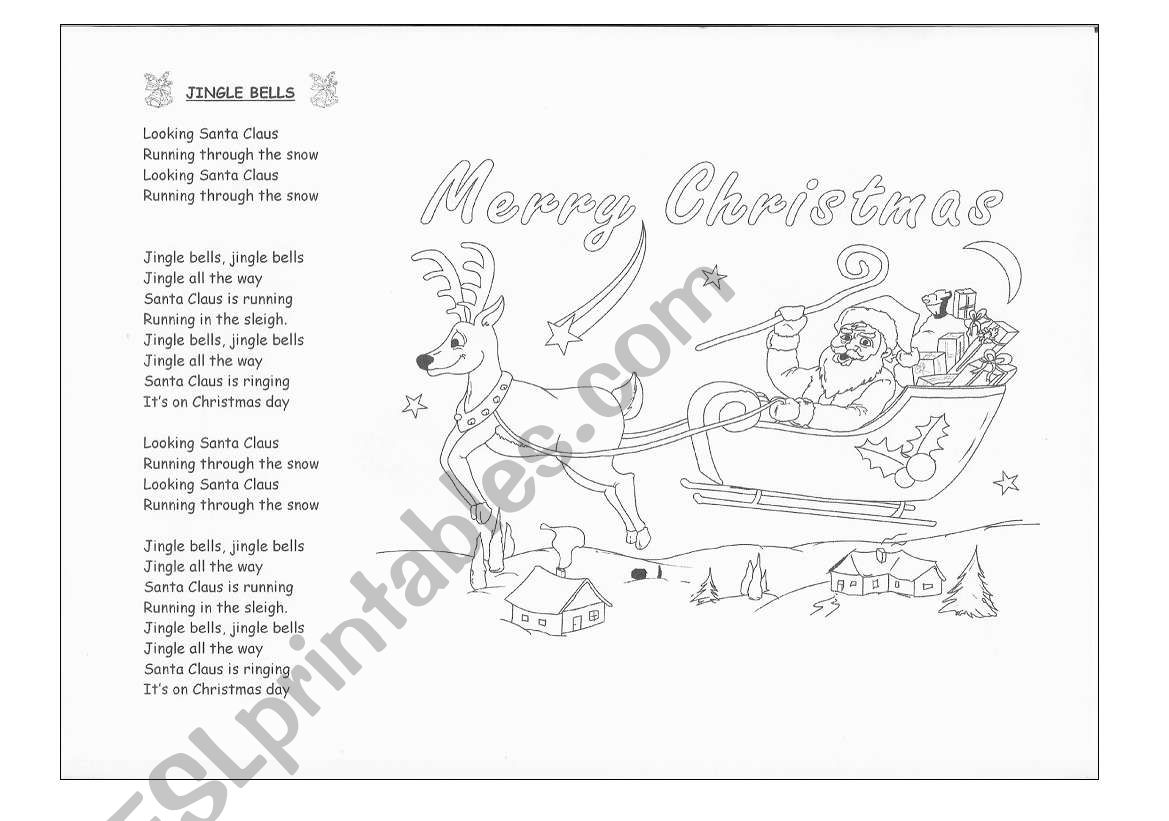 Jingle bells worksheet