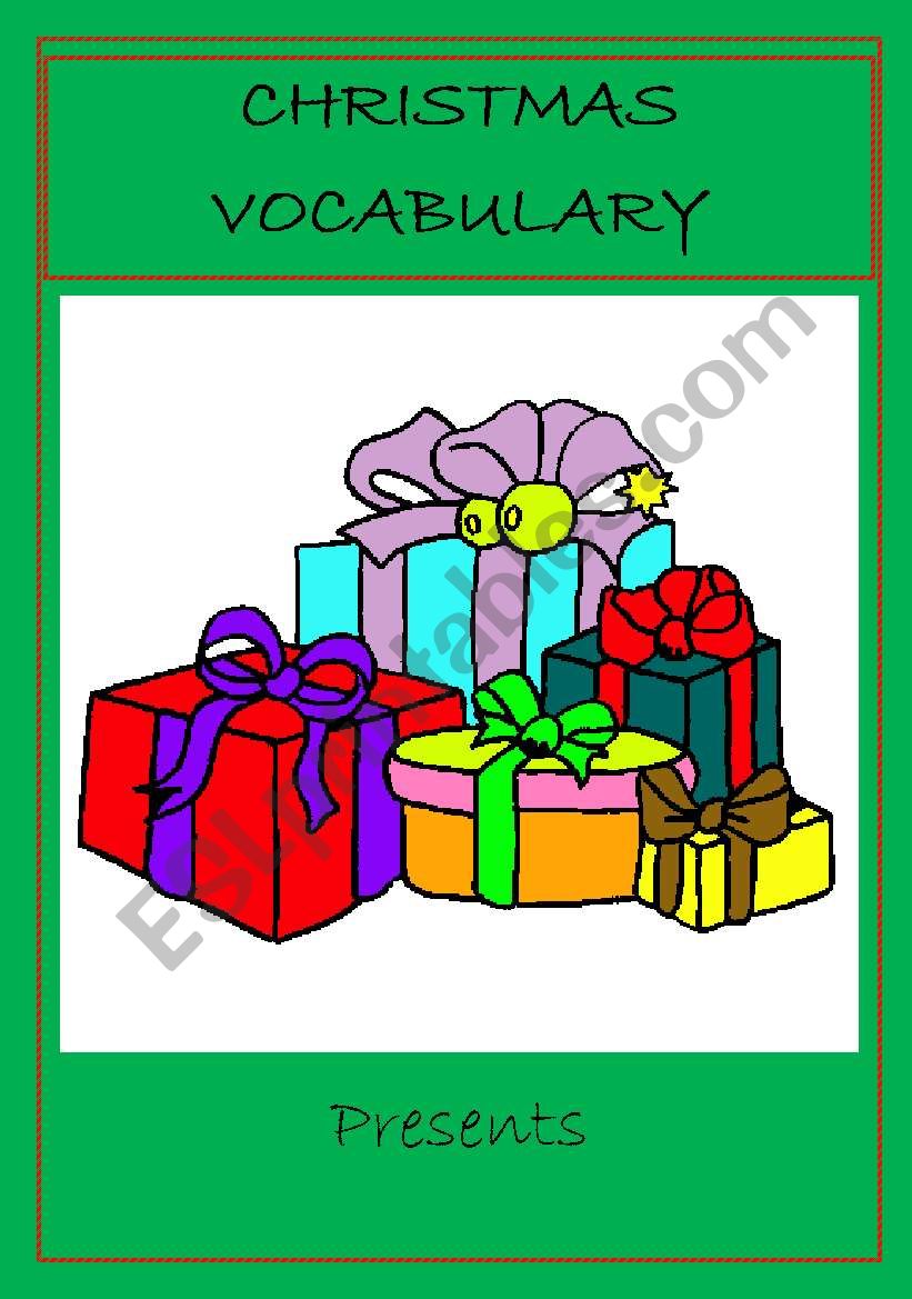 CHRISTMAS FLASHCARDS VOCABULARY