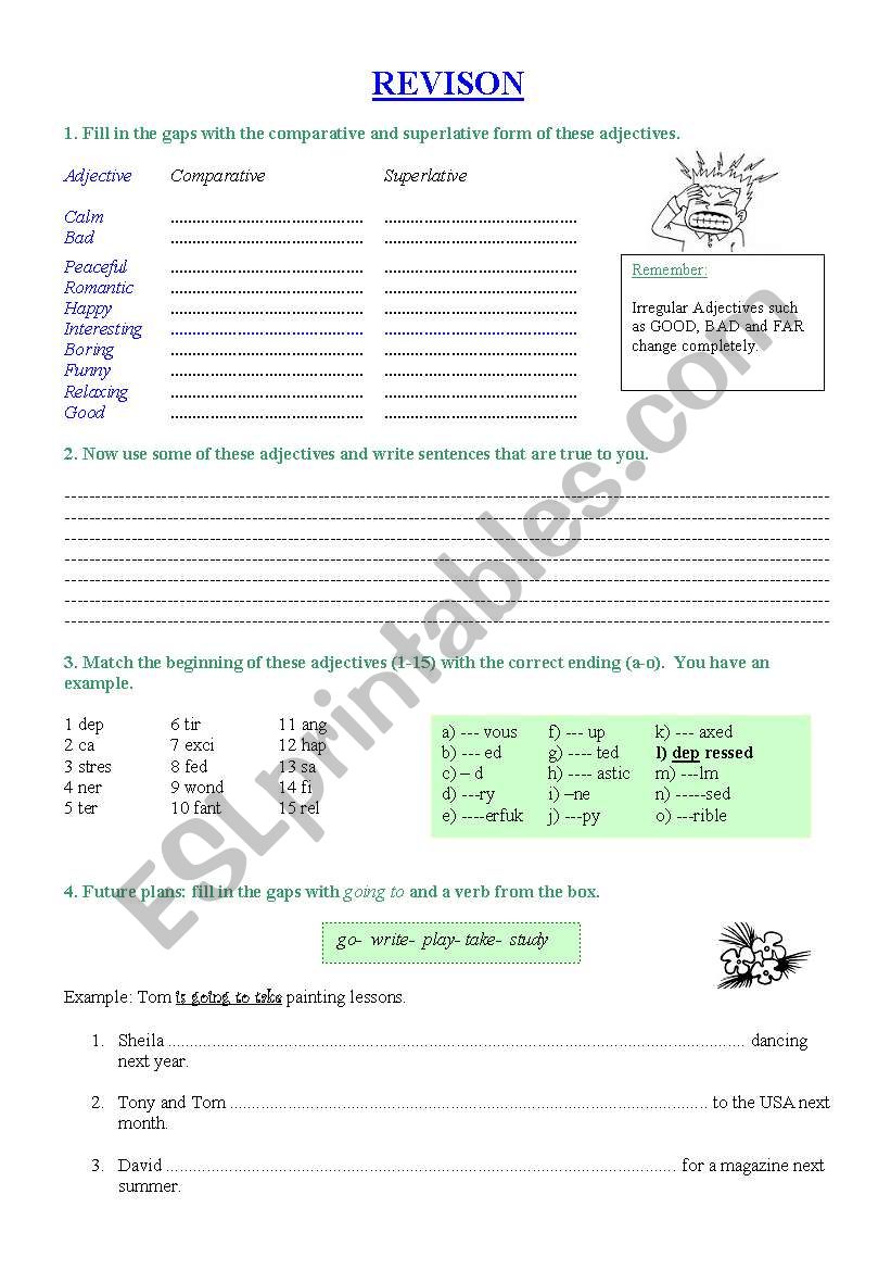 Revision worksheet
