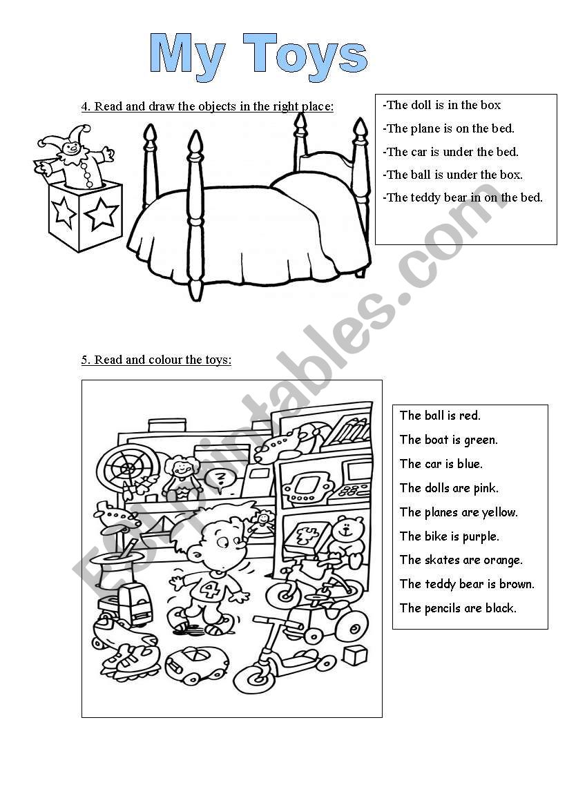 My toys worksheet