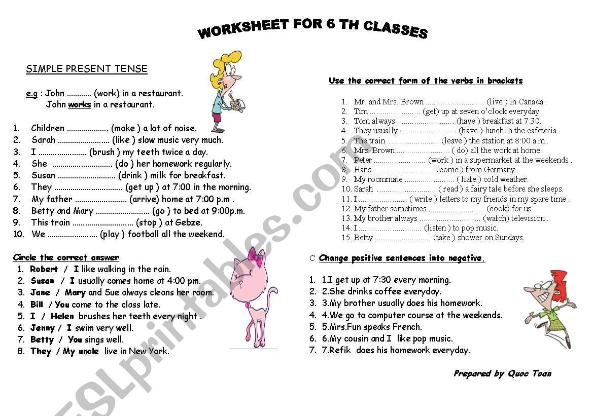 Simple tesnse worksheet