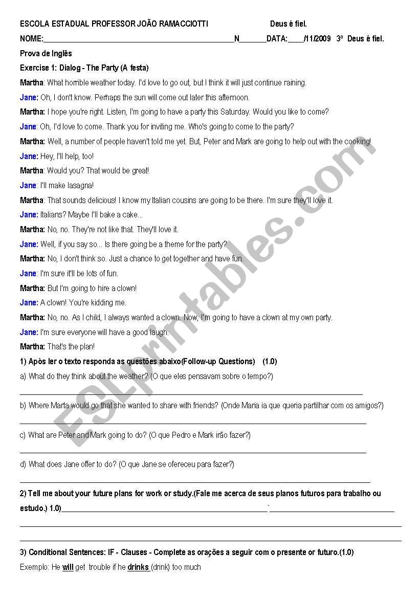 Activity 3 grade worksheet