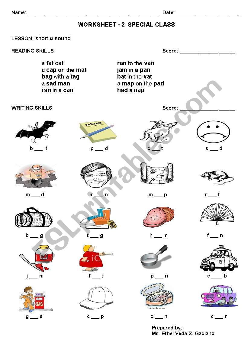 a sounds worksheet