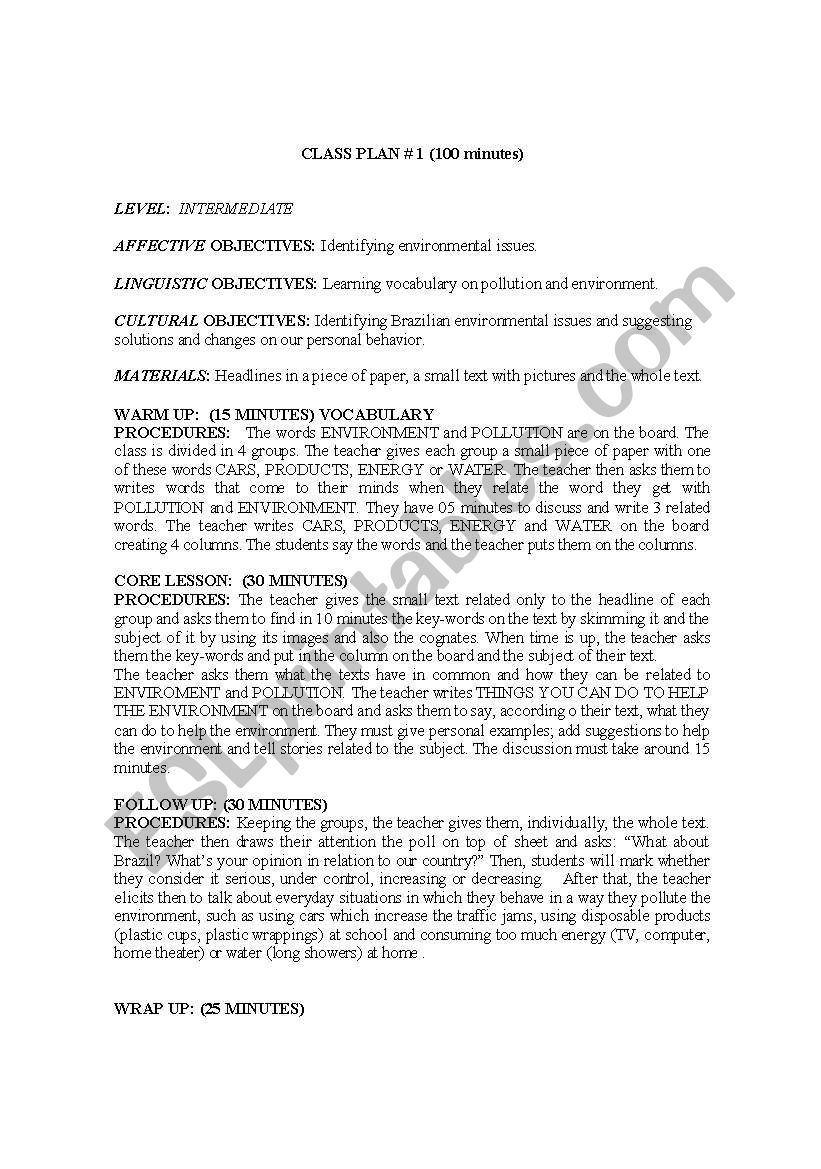 lesson plan worksheet