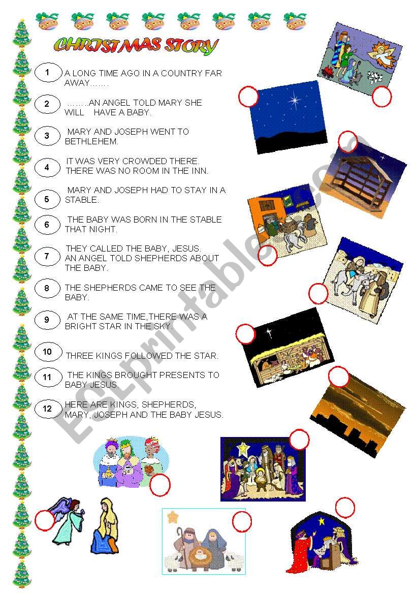 CHRISTMAS STORY worksheet