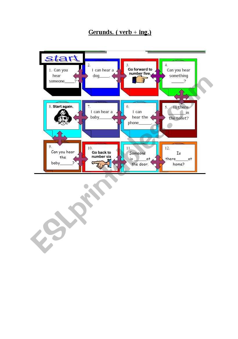 Gerund worksheet