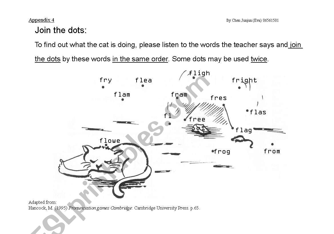 Minimal Pairs worksheet