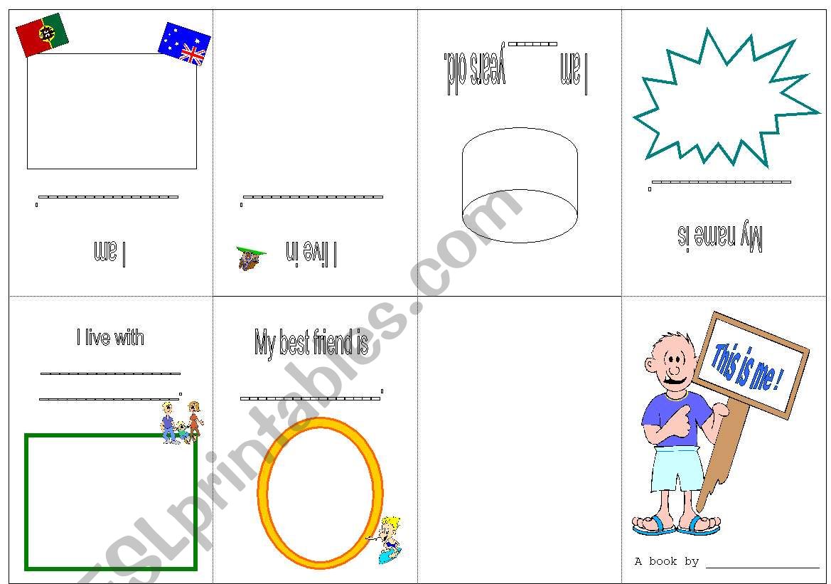 This is me! book worksheet