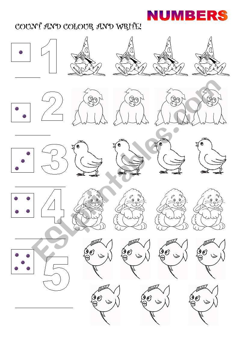Numbers - ESL worksheet by binabo
