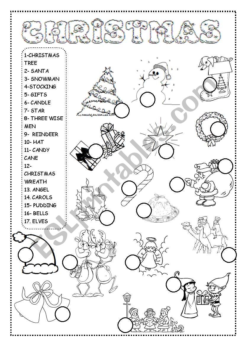 christmas worksheet worksheet