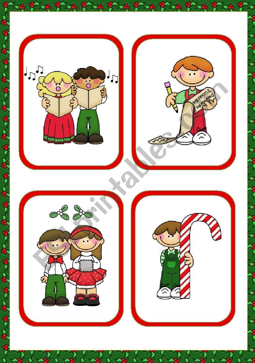 Christmas Set  (1)  -  16  Flashcards