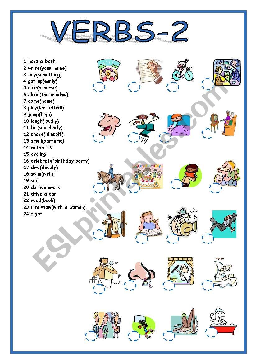 VERBS-2 worksheet