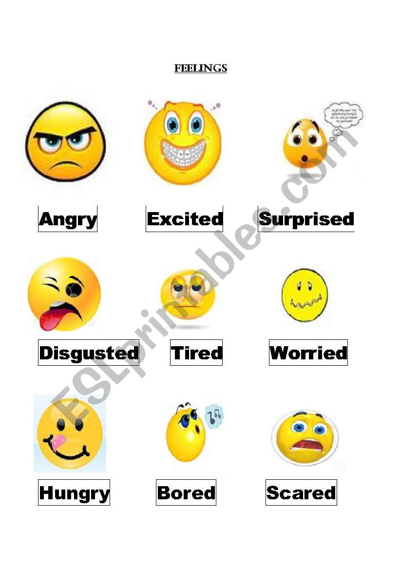 Feelings worksheet