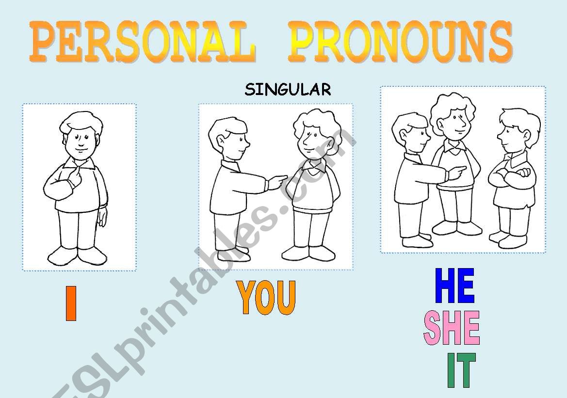 Personal Pronouns worksheet