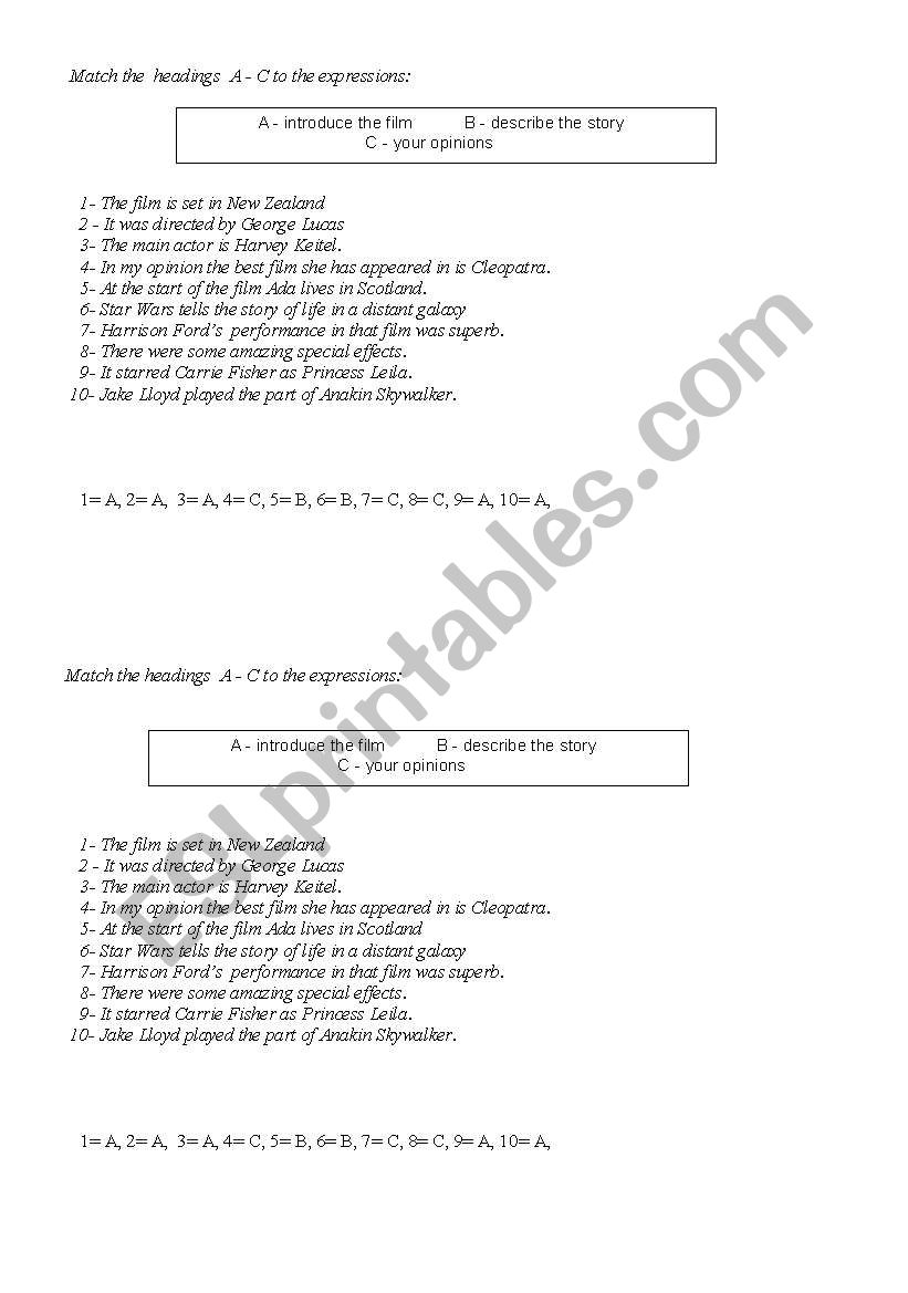 film review worksheet