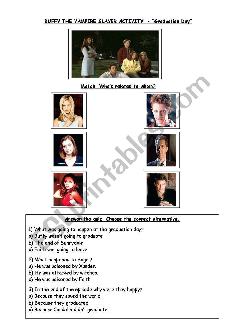 Buffy - Graduation Day worksheet