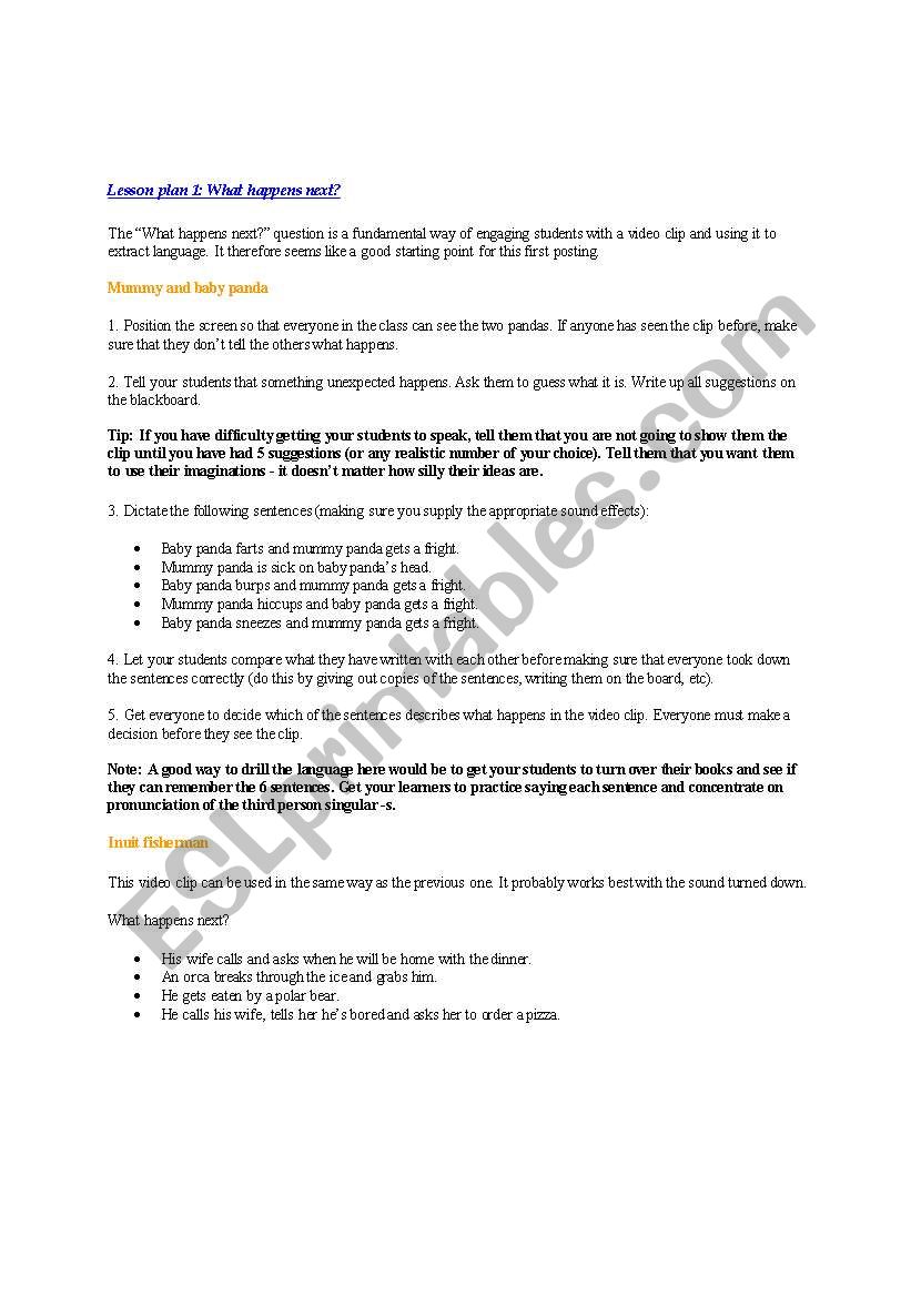 lesson plan worksheet