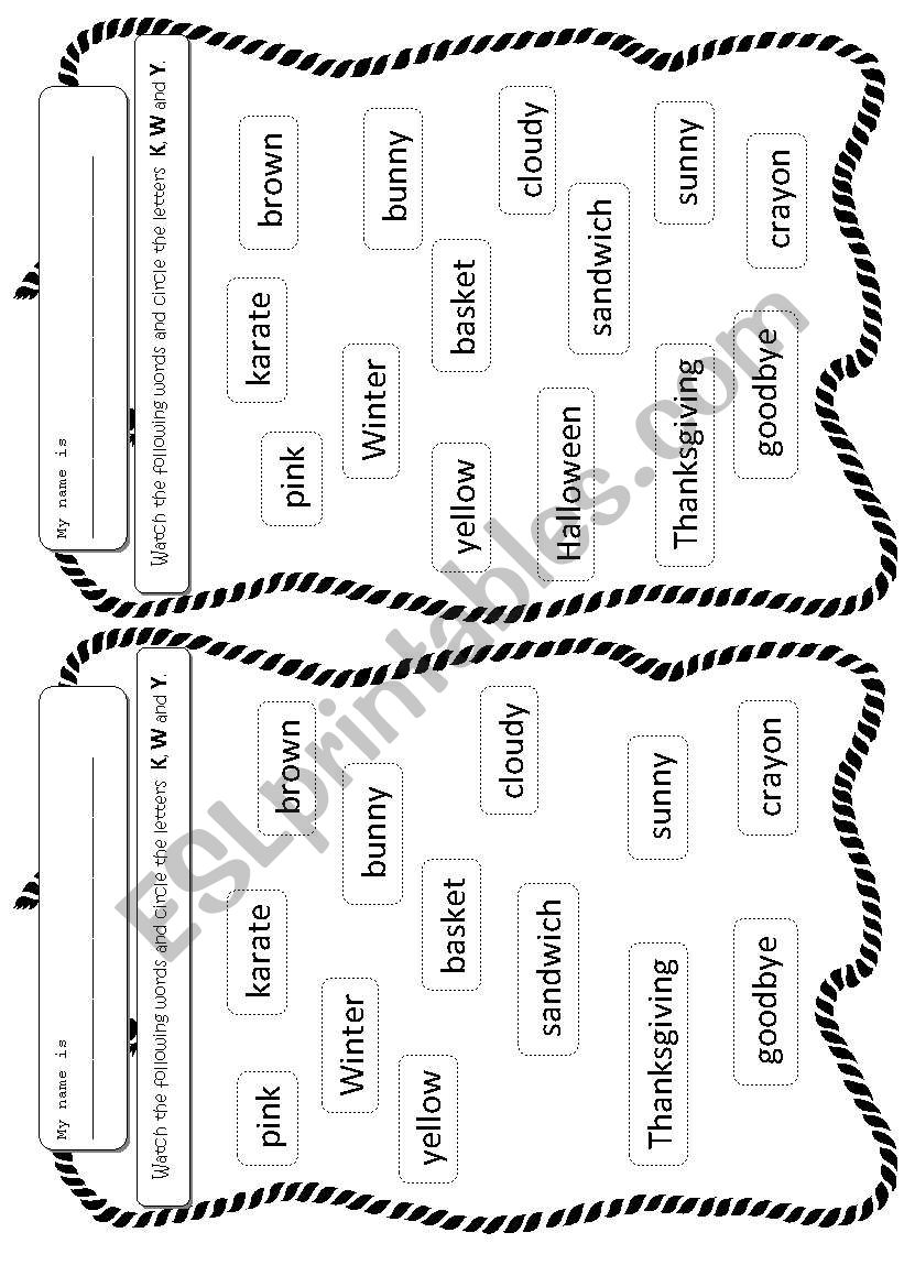 english alphabet worksheet