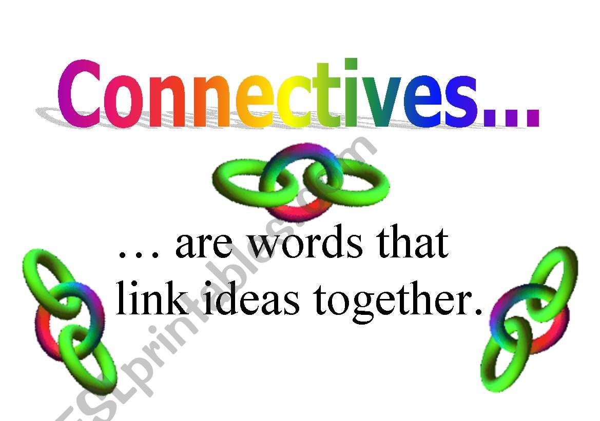 Connectives worksheet