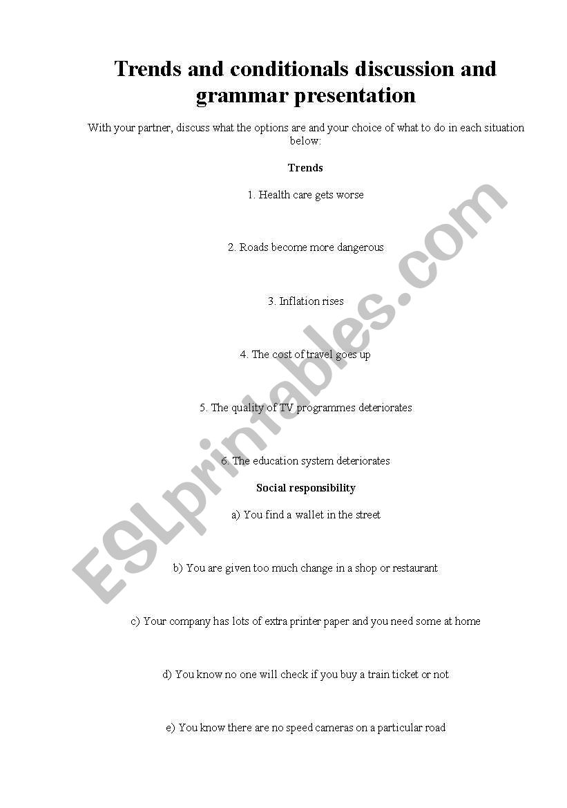 Conditionals. speaking  worksheet