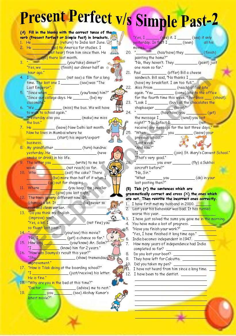 Present Perfect v/s Simple Past-2