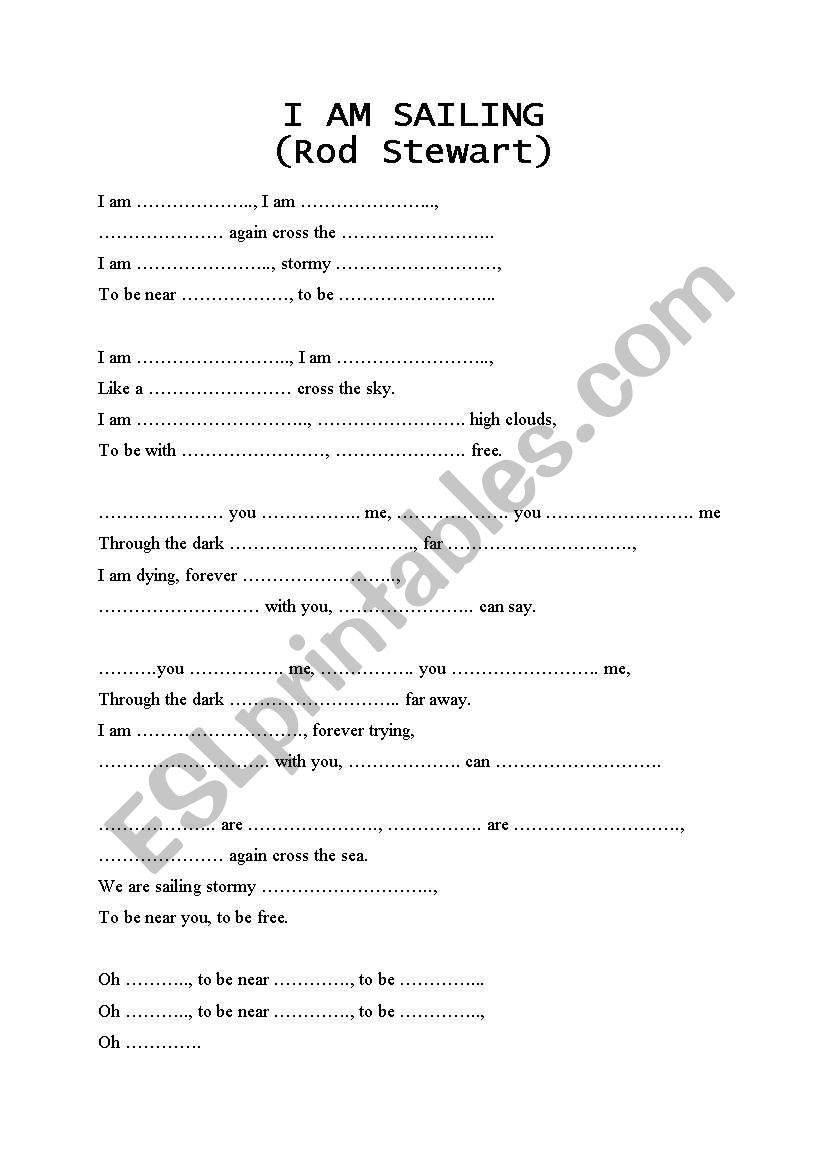 song worksheet worksheet