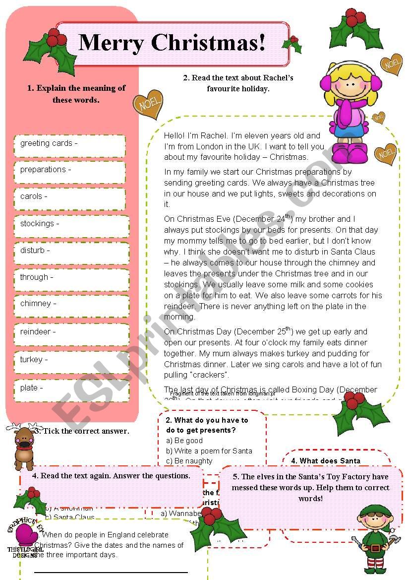 Merry Christmas! worksheet