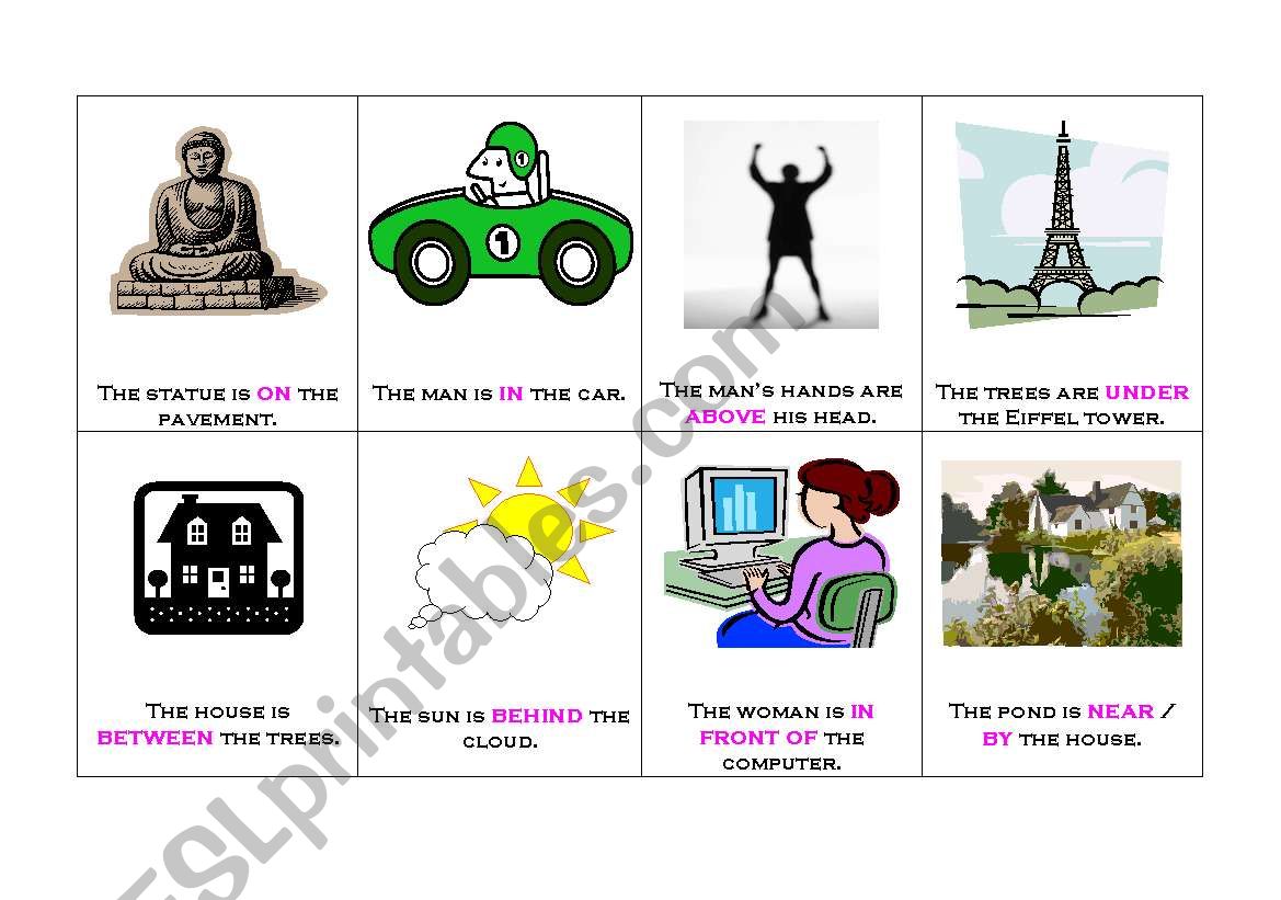 Prepositions worksheet