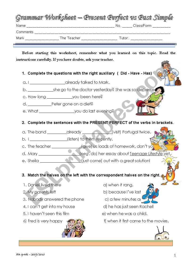 Present Perfect vs Past Simple