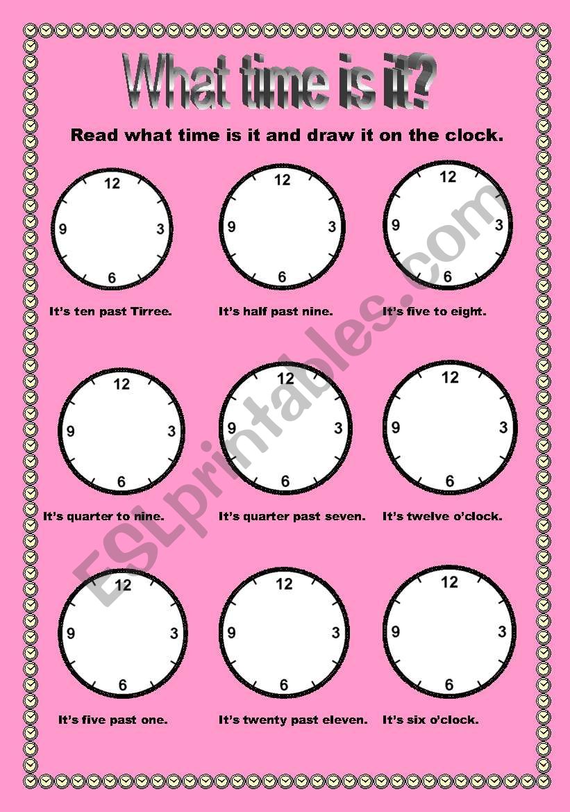 Time worksheet